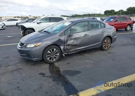 2014 Honda Civic Ex z USA, uszkodzony, nr VIN 19XFB2F86EE243002
